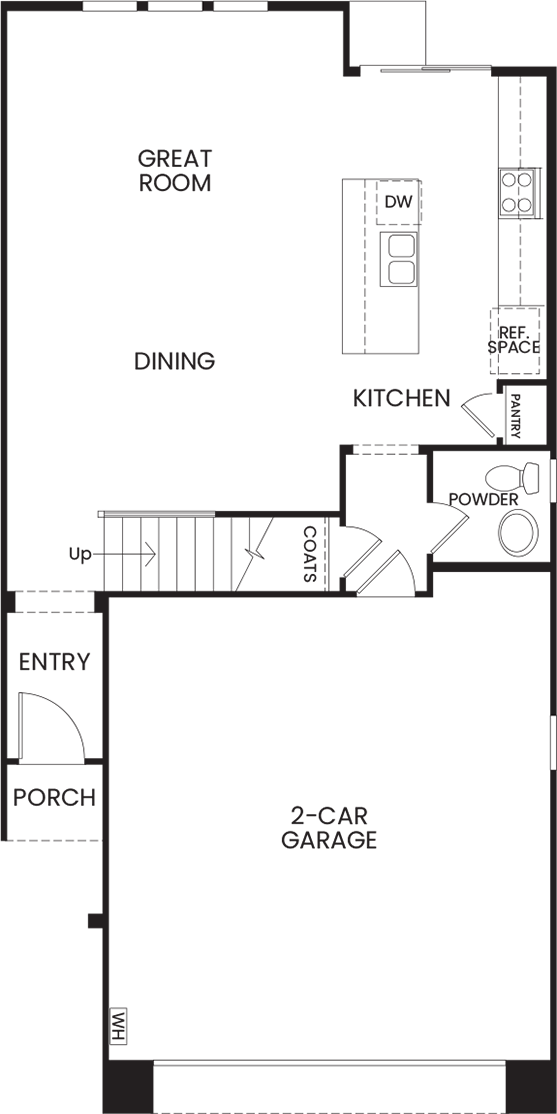 First Floor - Plan 2AX - Sol Vista at Anacapa Canyon