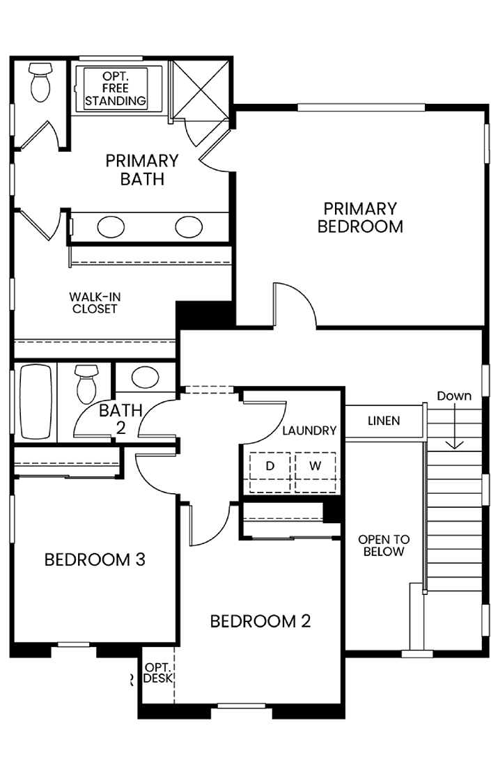 Second Floor - Plan 1 - Channel Vista at Anacapa Canyon