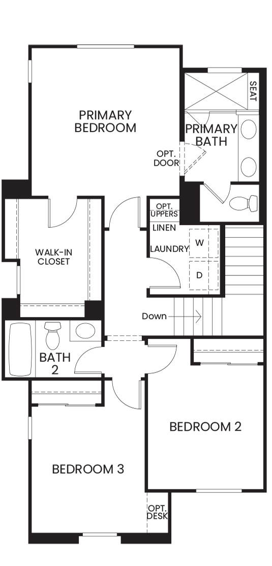 Second Floor - Plan 1 - Sol Vista at Anacapa Canyon