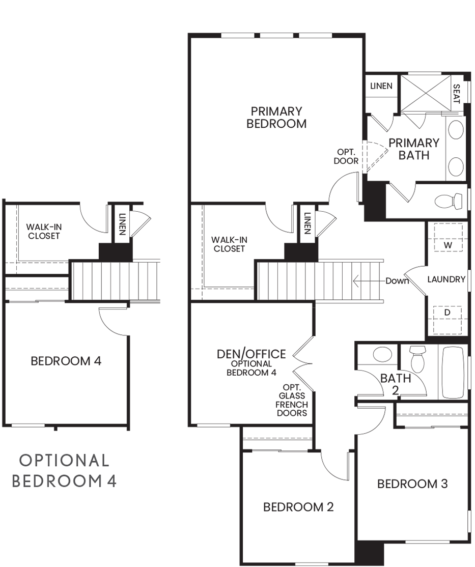 Second Floor - Plan 2AX - Sol Vista at Anacapa Canyon